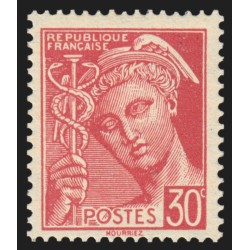 n°412b, Faux Intelligence Service, Mercure 30c rouge, neuf ** - TB