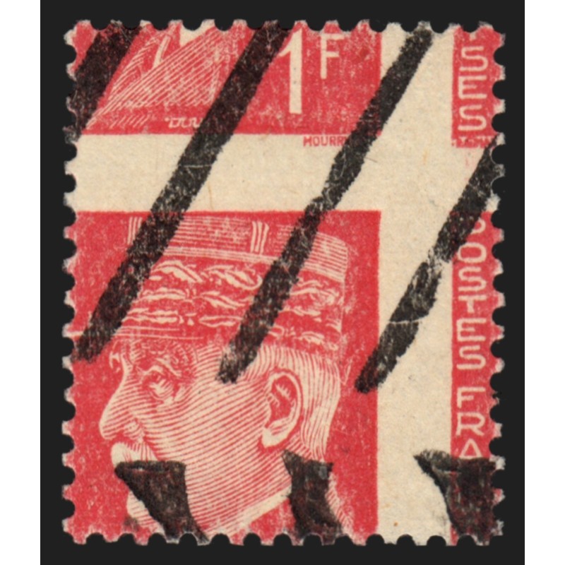 n°514, variété "piquage à cheval" + annulation de rebus, neufs ** signé CALVES