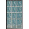 n°549, variété "pli accordéon" Mercure 50c turquoise, neufs ** - SUPERBE