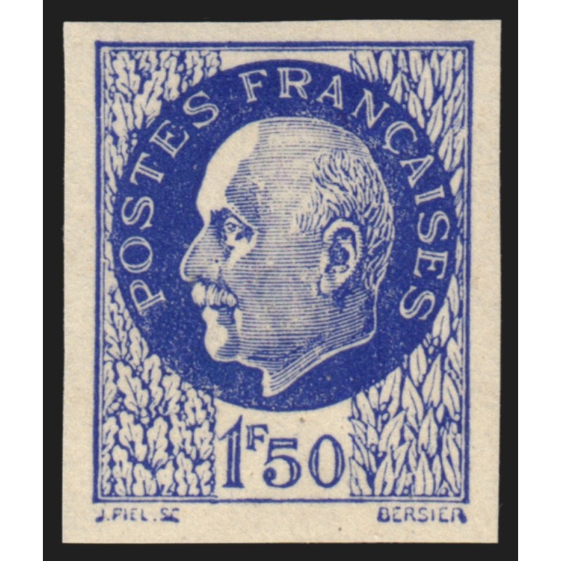 n°552c, variété "sans surcharge non-dentelé", neuf ** signé CALVES - SUPERBE
