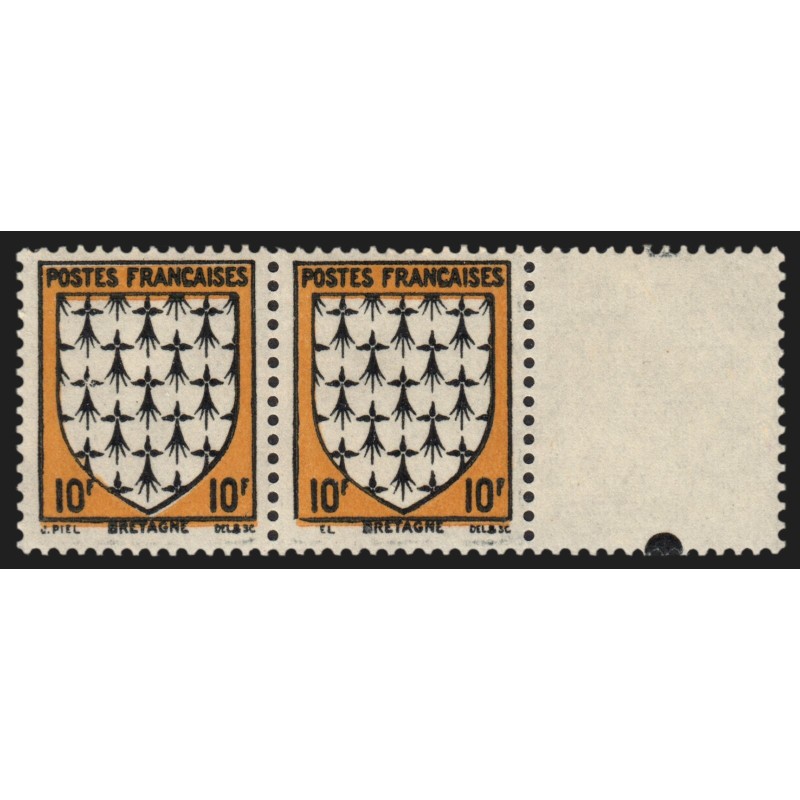 n°573a, variété "signature EL au lieu de PIEL" tenant à normal, neuf ** SUPERBE