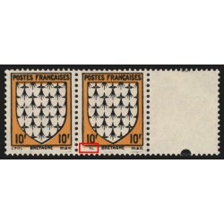 n°573a, variété "signature EL au lieu de PIEL" tenant à normal, neuf ** SUPERBE