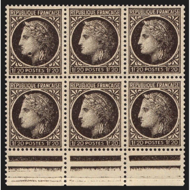 n°677, variété "anneau-lune", Cérès de Mazelin, neufs ** sans charnière SUPERBE