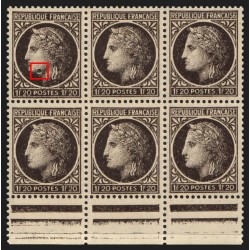 n°677, variété "anneau-lune", Cérès de Mazelin, neufs ** sans charnière SUPERBE