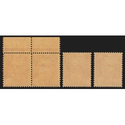 n°712, lot de 3 variétés d'impression, Marianne de Gandon, neufs ** - SUPERBE