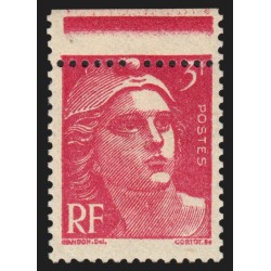 n°716g, variété "piquage à cheval", Marianne de Gandon 3fr rose, neuf ** - TB
