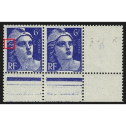 n°720a, variété "mèches reliées" tenant à normal, neufs ** - SUPERBE