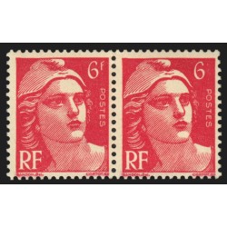 n°721Af, variété "6 F sans F" tenant à normal, neufs ** sans charnière SUPERBE