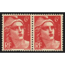 n°721a, variété "mèches reliées" tenant à normal, neufs ** - SUPERBE