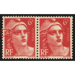 n°721a, variété "mèches reliées" tenant à normal, neufs ** - SUPERBE