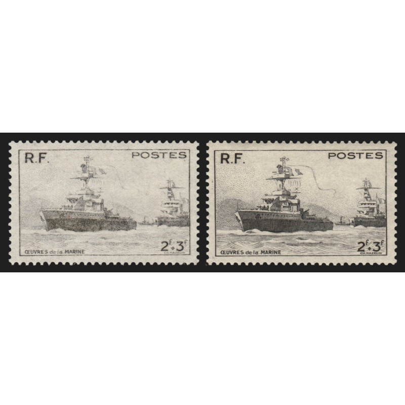 n°752, variété "impression dépouillée", neufs ** sans charnière - SUPERBE