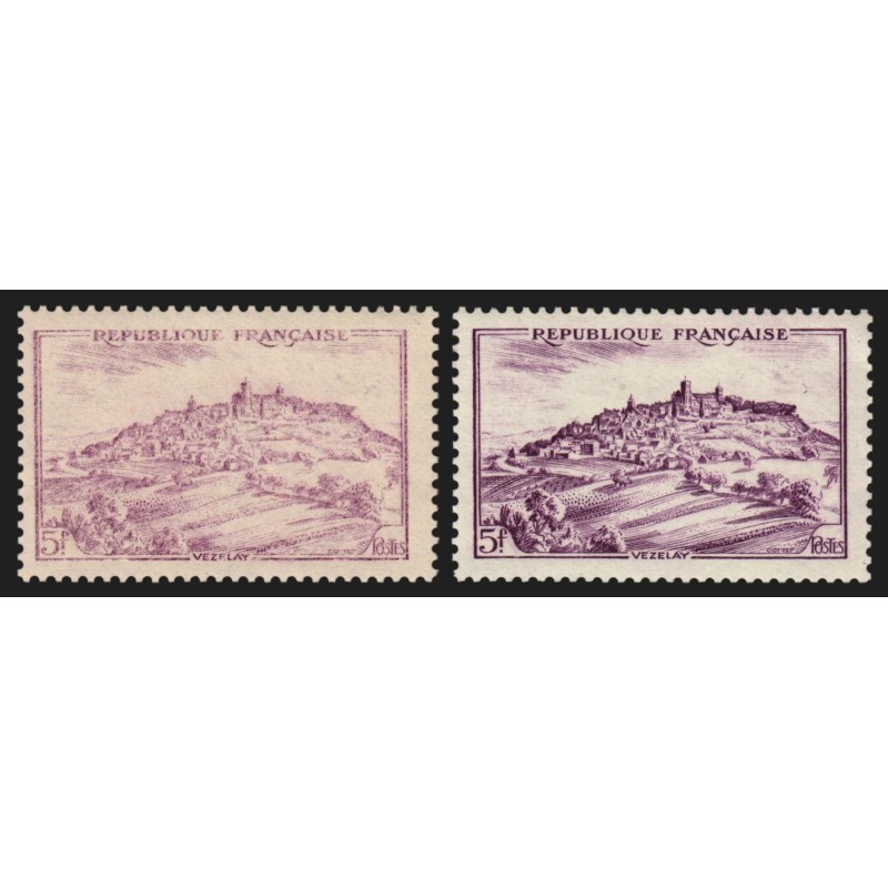 n°759, variété "impression dépouillée", neufs ** sans charnière - SUPERBE