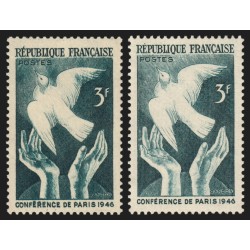 n°762, variété "mains sales, surencrage", neufs ** sans charnière - SUPERBE