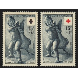 n°1049, variété "Croix noire au lieu de rouge", neufs ** , signé CALVES - TB