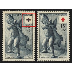 n°1049, variété "Croix noire au lieu de rouge", neufs ** , signé CALVES - TB