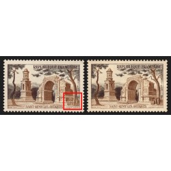 n°1130, variété "chiffres blancs" + normal, neufs ** sans charnière - SUPERBE