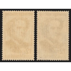 n°1147a, variété "brun-noir" + normal, Le Verrier, neufs ** - SUPERBE