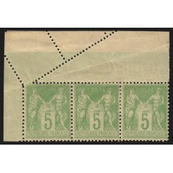 n°102, variété "piquage oblique par pliage", neuf * avec charnière - TB