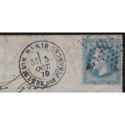 Ballon monté "L'Armand Barbès" étoile 35 Ministère des Finances - Certificat