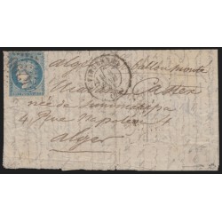 Ballon monté "Le Duquesne", GC 4290 Vincennes destination Algérie - Certificat