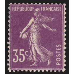 n°142b, Semeuse 35c violet, Type II, neuf ** sans charnière, signé JF.BRUN - TB