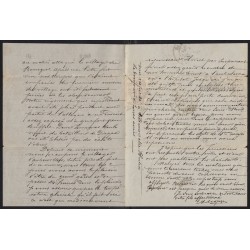 Ballon monté "Le Newton" 31/DEC./1870 pour Rouen Zone occupée - Certificat