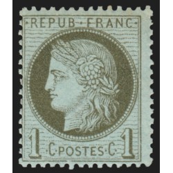 n°50, Cérès 1c vert-olive, neuf ** sans charnière - B/TB