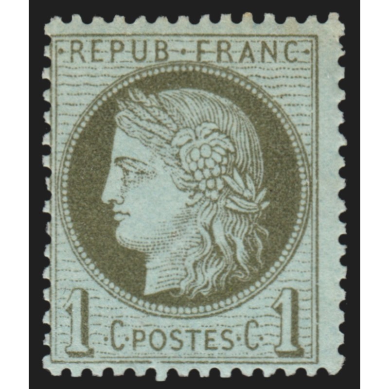 n°50, Cérès 1c vert-olive, neuf ** sans charnière - B/TB