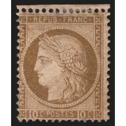 n°54, Cérès 10c brun sur rose, neuf * avec petite charnière, GNO - TB