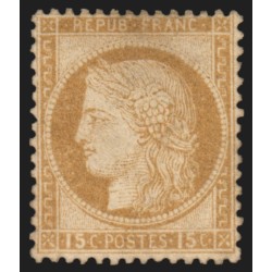 n°55, Cérès 15c bistre, neuf ** sans charnière, GNO - TB