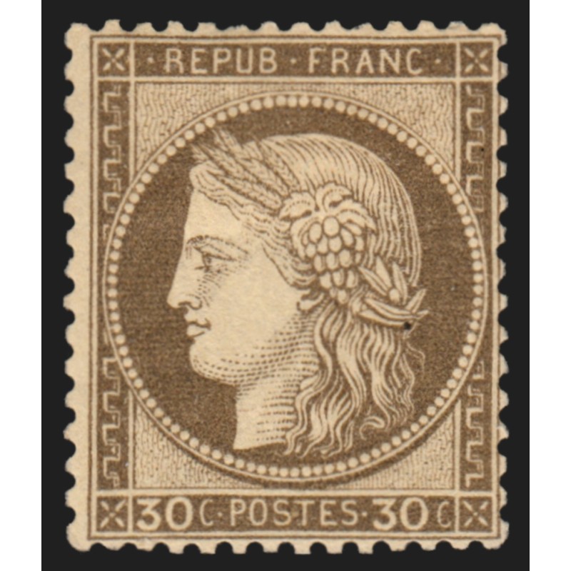 n°56, Cérès 30c brun, neuf * avec charnière - TB
