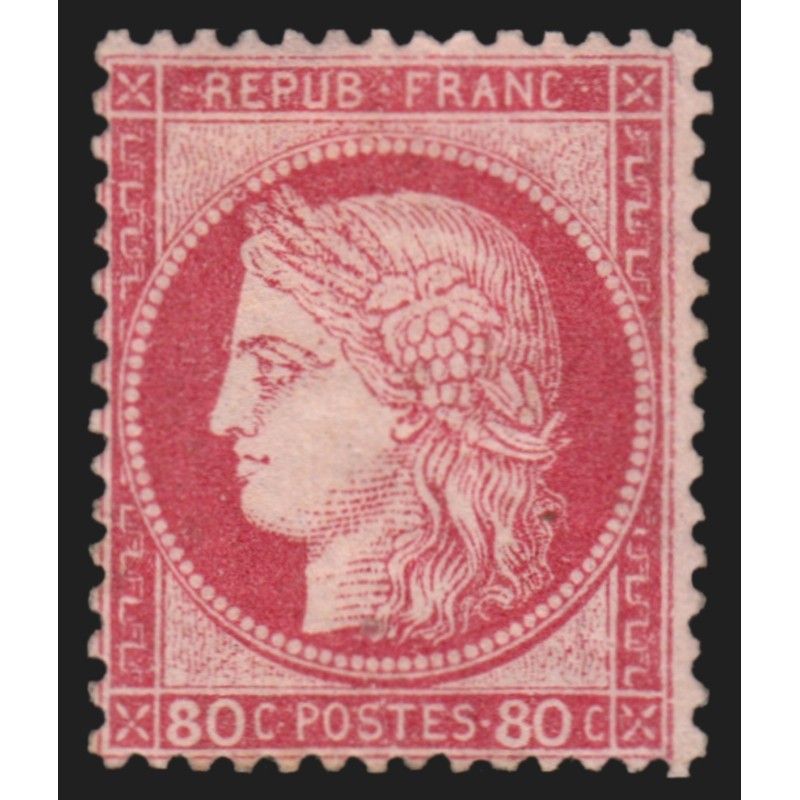 n°57, Cérès, 80c rose, neuf * avec charnière - TB