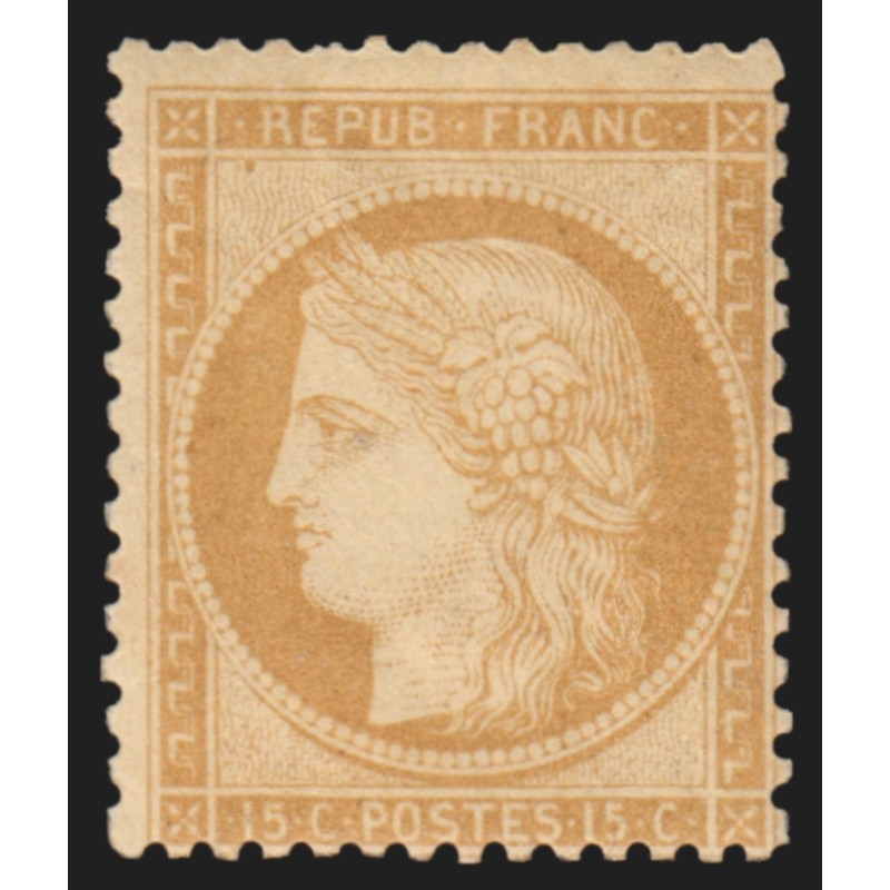 n°59, Cérès 15c bistre, neuf ** sans charnière GNO - TB