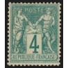 n°63, Sage 4c vert, Type I, neuf * avec trace de charnière - TB