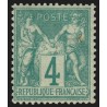 n°63, Sage 4c vert, Type I, neuf * avec charnière - B/TB