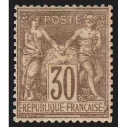 n°69, Sage 30c brun, Type I, neuf * trace de charnière - TB