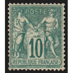 n°65, Sage 10c vert, Type I, neuf * avec trace de charnière - BEAU D'ASPECT