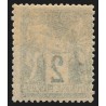 n°74, Sage 2c vert, Type II, neuf ** sans charnière, décentré - TB