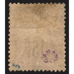 n°77, Sage 15c gris, Type II, neuf * avec charnière GNO - TB