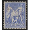 n°78, Sage 25c outremer, Type II, neuf * avec trace de charnière GNO - TB
