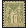 n°82, Sage 1fr. olive-clair, Type II, neuf * légère trace de charnière - TB