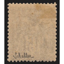 n°77, Sage 15c gris, Type II, neuf * avec charnière, signé SCHELLER - TB