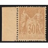n°80, bord de feuille, Sage 30c brun-jaune, Type II, neuf ** sans charnière TTB