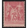 n°81, Sage 75c rose, Type II, neuf * petite charnière - TB D'ASPECT
