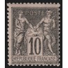 n°89, Sage 10c noir sur lilas, Type II, neuf ** sans charnière - TB