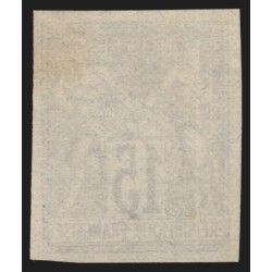 n°90d, émission Granet, non-dentelé, Sage 15c bleu, neuf (*) sans gomme - TB
