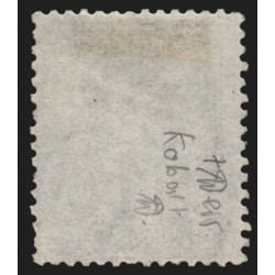 n°83c, Sage 1c noir sur cobalt, oblitération légère - TB - Certificat