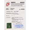 n°83c, Sage 1c noir sur cobalt, oblitération légère - TB - Certificat