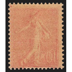 n°129e, variété "impression recto-verso", Semeuse 10c rose, neuf ** - TB
