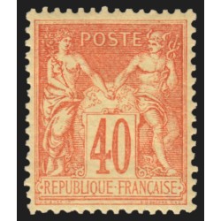 n°94, Sage 40c orange, Type II, neuf ** sans charnière - TB